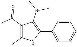 1-[4-(Dimethylamino)-2-methyl-5-phenyl-1H-pyrrol-3-yl]ethanone Struktur