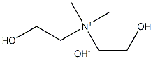 Ethanaminium,2-hydroxy-N-(2-hydroxyethyl)-N,N-dimethyl-,hydroxide Struktur