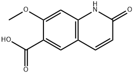 7-Methoxy-2-oxo-1,2-dihydro-quinoline-6-carboxylic acid Struktur