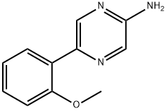 2-Amino-5-(2-methoxyphenyl)pyrazine Struktur