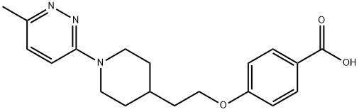 4-(2-(1-(6-Methylpyridazin-3-yl)piperidin-4-yl)ethoxy)benzoic acid Struktur