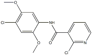 2-chloro-N-(4-chloro-2,5-dimethoxyphenyl)pyridine-3-carboxamide Struktur