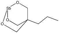 4-Propyl-2,6,7-trioxa-1-stibabicyclo[2.2.2]octane Struktur