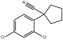 1-(2,4-dichlorophenyl)cyclopentane-1-carbonitrile Struktur