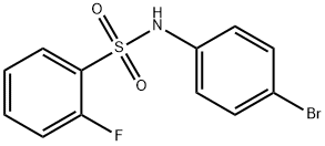 N-(4-bromophenyl)-2-fluorobenzenesulfonamide Struktur