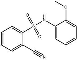 2-cyano-N-(2-methoxyphenyl)benzenesulfonamide Struktur