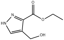 4-(HYDROXYMETHYL)-1H-PYRAZOLE-3-CARBOXYLIC ACID ETHYL ESTER Struktur