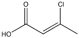 trans-3-chlorobutenoic acid Struktur