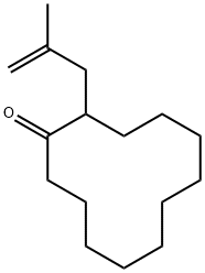 2-(2-methylprop-2-en-1-yl)cyclododecanone Struktur