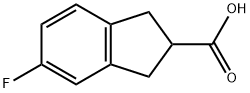 5-Fluoro-indan-2-carboxylic acid Struktur