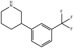 3-[3-(trifluoromethyl)phenyl]piperidine Struktur