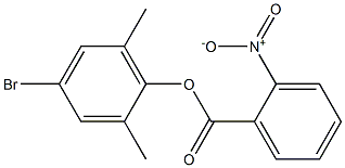 4-bromo-2,6-dimethylphenyl 2-nitrobenzoate Struktur