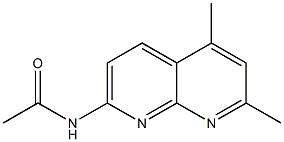 N-(5,7-dimethyl[1,8]naphthyridin-2-yl)acetamide Struktur