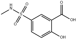 2-hydroxy-5-(methylsulfamoyl)benzoic acid Struktur