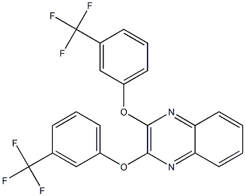 2,3-bis[3-(trifluoromethyl)phenoxy]quinoxaline Struktur