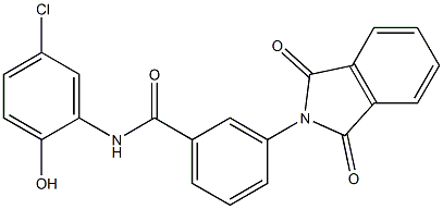 N-(5-chloro-2-hydroxyphenyl)-3-(1,3-dioxo-1,3-dihydro-2H-isoindol-2-yl)benzamide Struktur