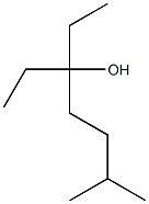 3-Ethyl-6-methyl-3-heptanol. Struktur