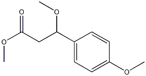 methyl 3-methoxy-3-(4-methoxyphenyl)propanoate Struktur