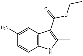 ethyl 5-amino-2-methyl-1H-indole-3-carboxylate Struktur