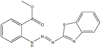 methyl 2-[3-(1,3-benzothiazol-2-yl)-2-triazenyl]benzoate Struktur