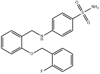 4-({2-[(2-fluorobenzyl)oxy]benzyl}amino)benzenesulfonamide Struktur