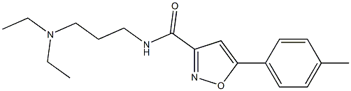 N-[3-(diethylamino)propyl]-5-(4-methylphenyl)-3-isoxazolecarboxamide Struktur