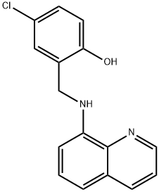 4-chloro-2-[(quinolin-8-ylamino)methyl]phenol Struktur