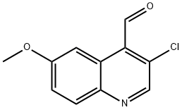 4-Quinolinecarboxaldehyde, 3-chloro-6-methoxy- Struktur