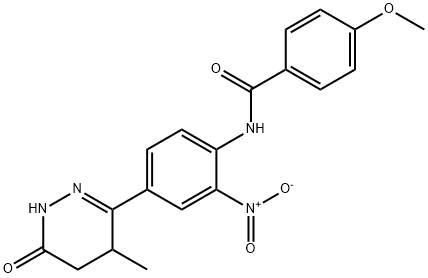 4-methoxy-N-[4-(4-methyl-6-oxo-1,4,5,6-tetrahydropyridazin-3-yl)-2-nitrophenyl]benzamide Struktur