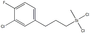 Dichloro-(3-(3-chloro-4-fluorophenyl)propyl)methylsilane Struktur