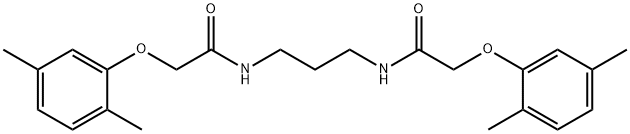 2-(2,5-dimethylphenoxy)-N-(3-{[2-(2,5-dimethylphenoxy)acetyl]amino}propyl)acetamide Struktur