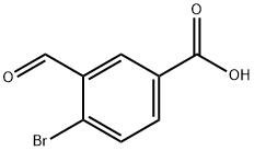 4-bromo-3-formylbenzoic acid Structure