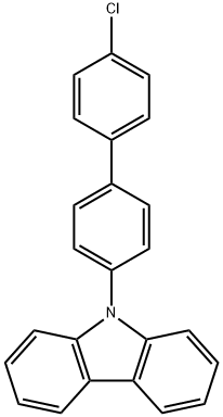 9-(4'-chloro[1,1'-biphenyl]-4-yl)-9H-carbazole Struktur