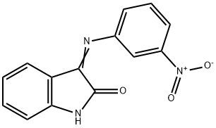 3-[(3-nitrophenyl)imino]-1,3-dihydro-2H-indol-2-one Struktur