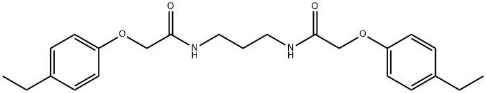 2-(4-ethylphenoxy)-N-(3-{[2-(4-ethylphenoxy)acetyl]amino}propyl)acetamide Struktur