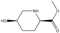 methyl (2R,5R)-5-hydroxypiperidine-2-carboxylate Struktur