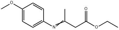 ethyl 3-[(4-methoxyphenyl)imino]butanoate Struktur