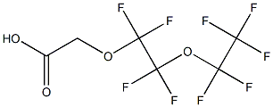 Perfluoro-(2-ethyloxyethoxy)acetic acid Struktur