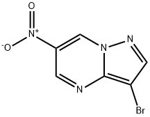 3-bromo-6-nitropyrazolo[1,5-a]pyrimidine Struktur