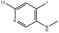 3-Pyridinamine, 6-chloro-4-iodo-N-methyl- Struktur