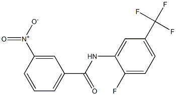 N-[2-fluoro-5-(trifluoromethyl)phenyl]-3-nitrobenzamide Struktur