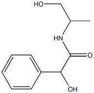 2-hydroxy-N-(2-hydroxy-1-methylethyl)-2-phenylacetamide Struktur