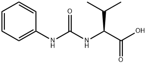 3-methyl-2-[(phenylcarbamoyl)amino]butanoic acid Struktur