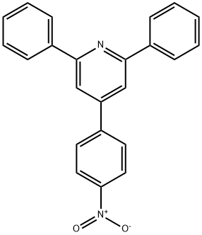 4-{4-nitrophenyl}-2,6-diphenylpyridine Struktur