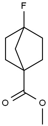 methyl 4-fluorobicyclo[2.2.1]heptane-1-carboxylate Struktur