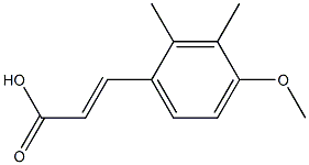 2,3-DIMETHYL-4-METHOXYCINNAMIC ACID Struktur