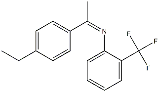 N-(1-(4-ETHYLPHENYL)ETHYLIDENE)-2-(TRIFLUOROMETHYL)ANILINE Struktur