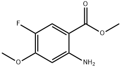 Benzoic acid, 2-amino-5-fluoro-4-methoxy-, methyl ester Struktur