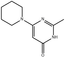 4-hydroxy-2-methyl-6-(piperidin-1-yl)pyrimidine Struktur