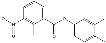 3,4-dimethylphenyl 2-methyl-3-nitrobenzoate Struktur